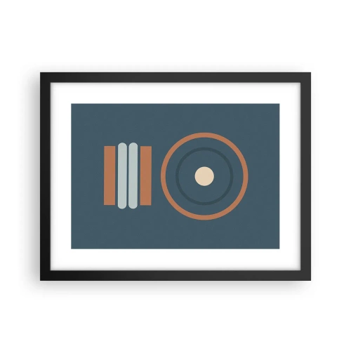 Affisch i svart ram - Sakens kärna - 40x30 cm