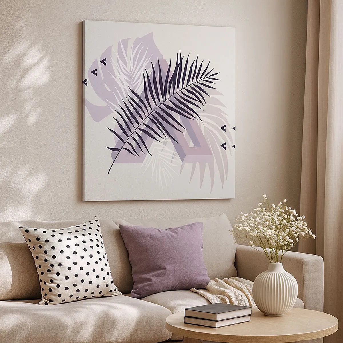 Canvastavla - Bild på duk - Skuggans skugga - 30x30 cm