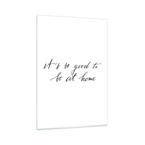 Glastavla - Bild på glas - Hela sanningen - 80x120 cm