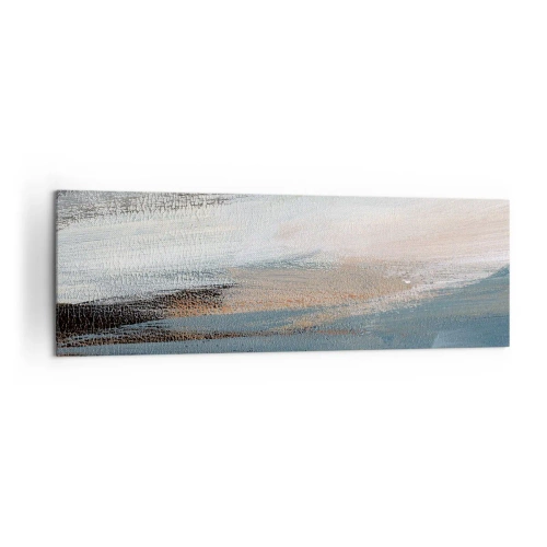 Canvastavla - Bild på duk - Abstraktion: nordligt landskap - 160x50 cm