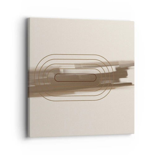 Canvastavla - Bild på duk - Grå blåst - 40x40 cm