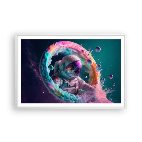 Affisch i vit ram - Stjärnport - 91x61 cm