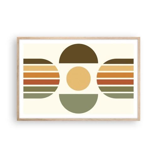 Affisch i ram av ljusek - I jordens färger - 91x61 cm