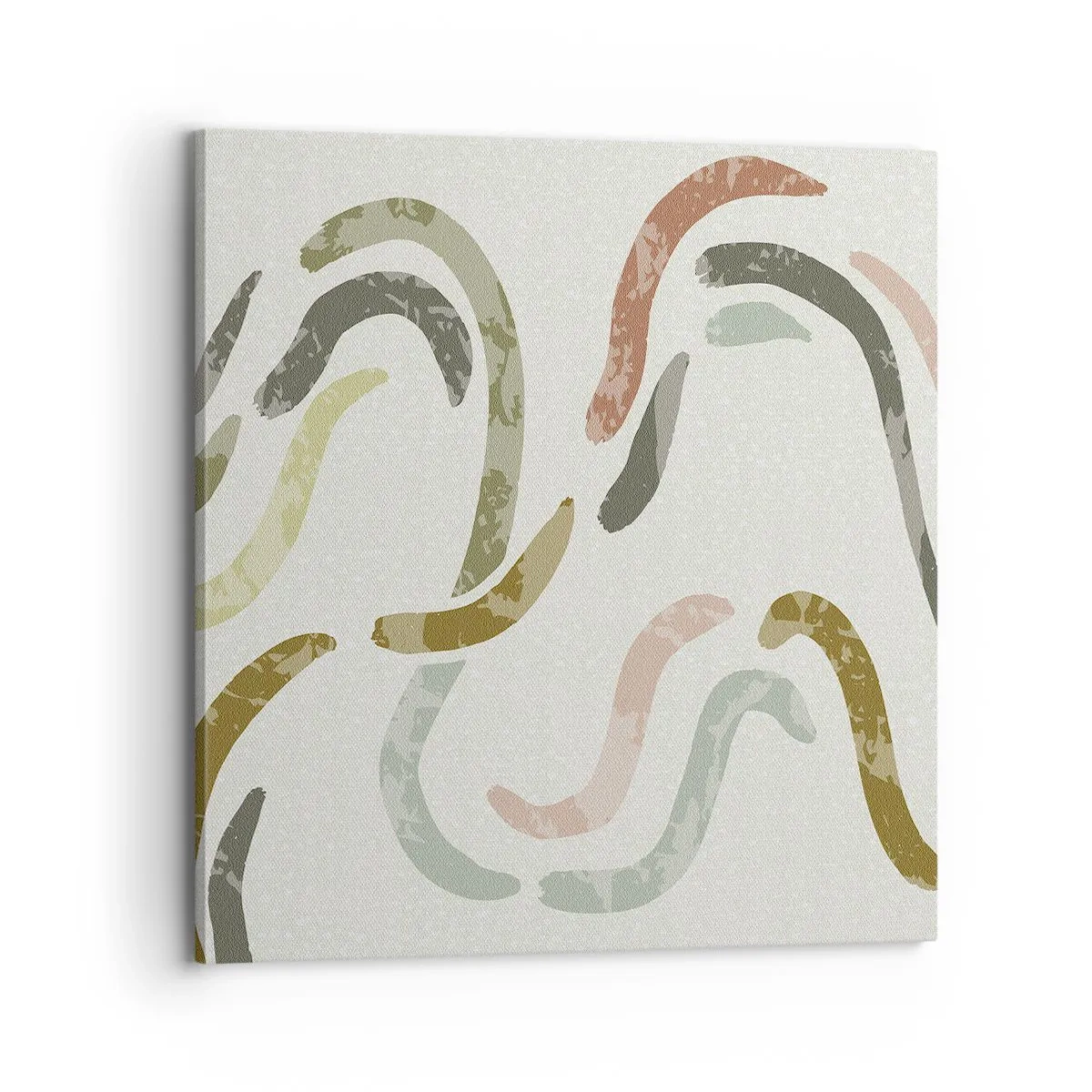 Canvastavla - Bild på duk - Abstraktionens glada dans - 70x70 cm