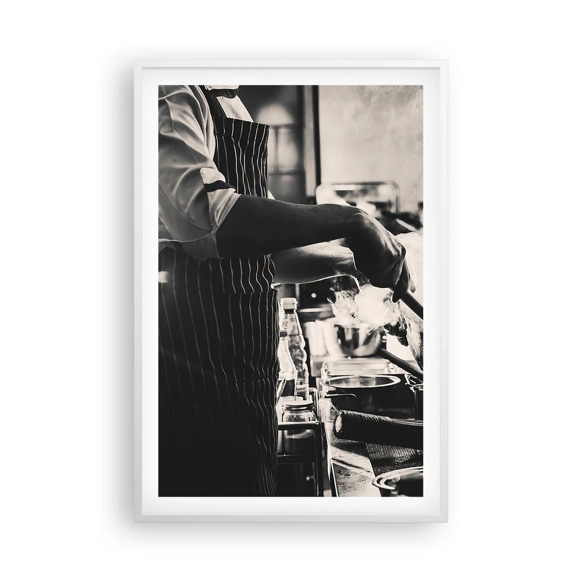 Affisch i vit ram - Alkemi av smaker - 61x91 cm