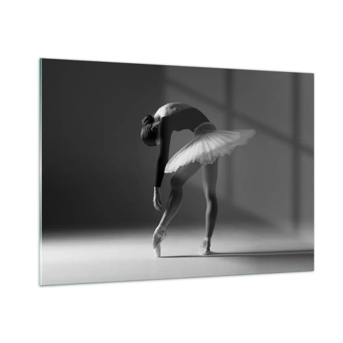 Glastavla - Bild på glas - Bella ballerina - 100x70 cm