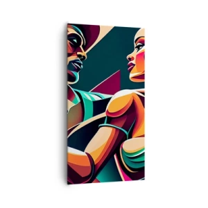 Canvastavla - Bild på duk - I hjärtats rytm - 65x120 cm