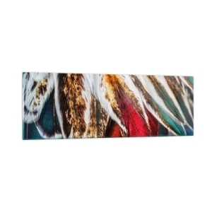 Glastavla - Bild på glas - flyghemligheter - 90x30 cm