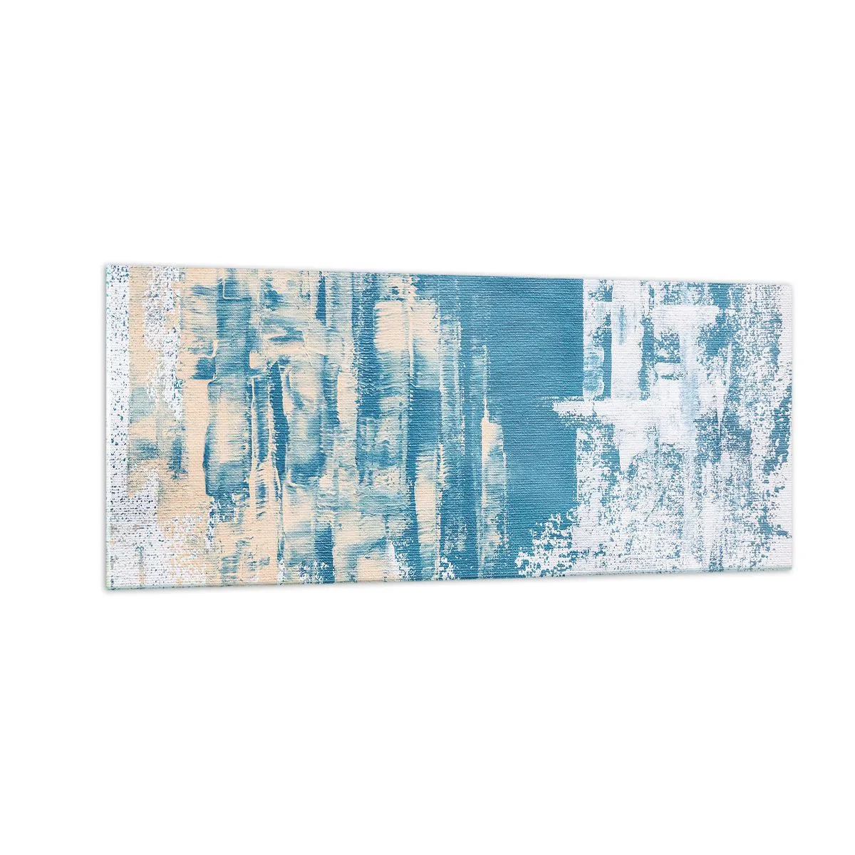 Glastavla - Bild på glas - Genom istapp - 100x40 cm