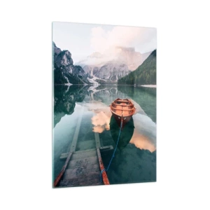 Glastavla - Bild på glas - Lugn bergsömn - 50x70 cm