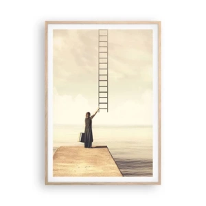 Affisch i ram av ljusek - Magisk resa - 70x100 cm