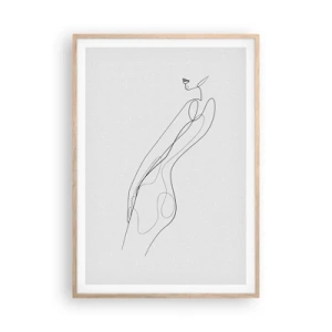 Affisch i ram av ljusek - Bara en utfästelse - 70x100 cm