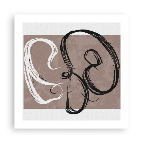 Affisch - Komposition - sökande efter fullständighet - 50x50 cm