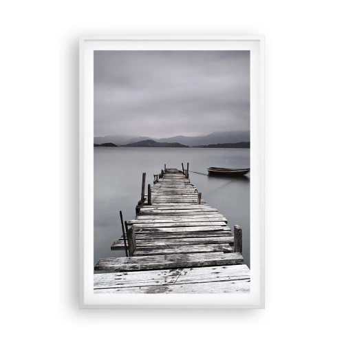 Affisch i vit ram - Imorgon kan du ge dig iväg - 61x91 cm