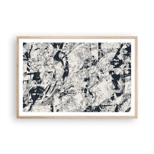 Affisch i ram av ljusek - Motsatsernas interpenetration - 91x61 cm