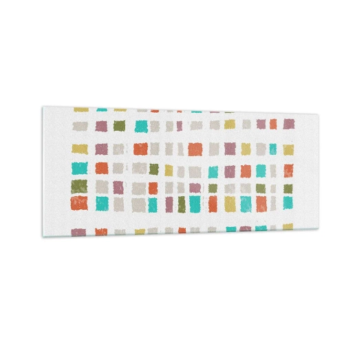 Glastavla - Bild på glas - Ett okänt spel - 100x40 cm