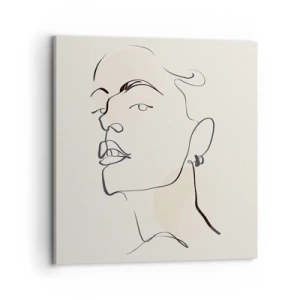 Canvastavla - Bild på duk - Stolt blick - 70x70 cm