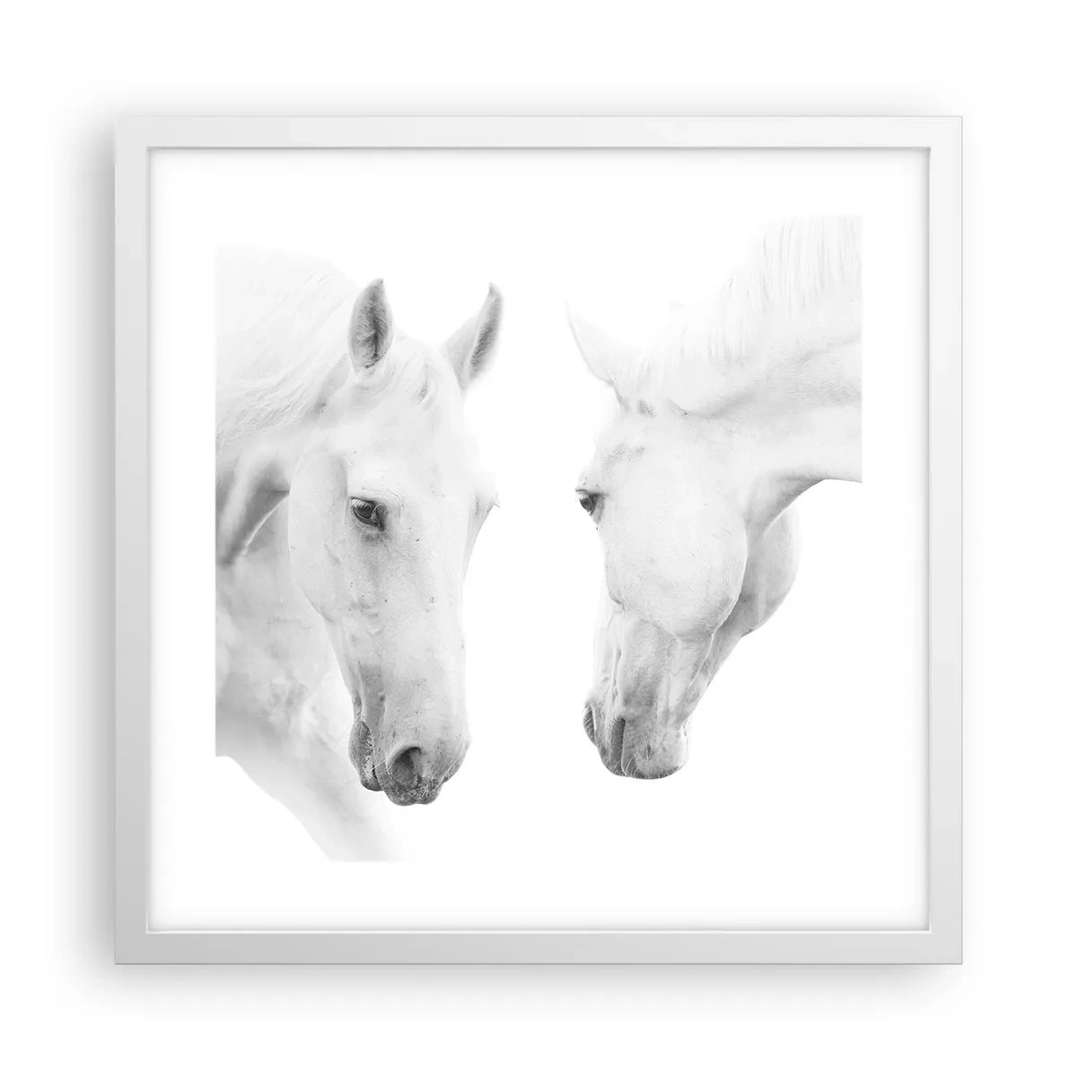 Affisch i vit ram - Är det vänskap…? - 40x40 cm