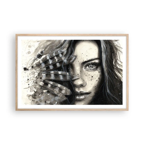 Affisch i ram av ljusek - Vild skönhet - 91x61 cm