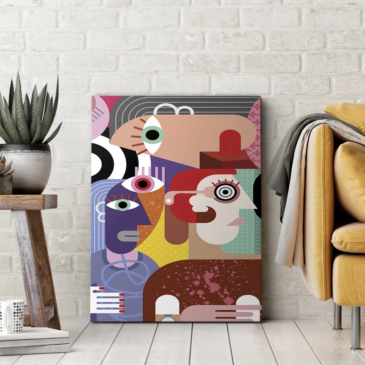 Canvastavla - Bild på duk - Vi är från Picasso - 50x70 cm