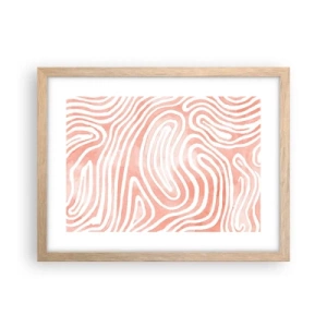 Affisch i ram av ljusek - I en labyrint av koraller - 40x30 cm