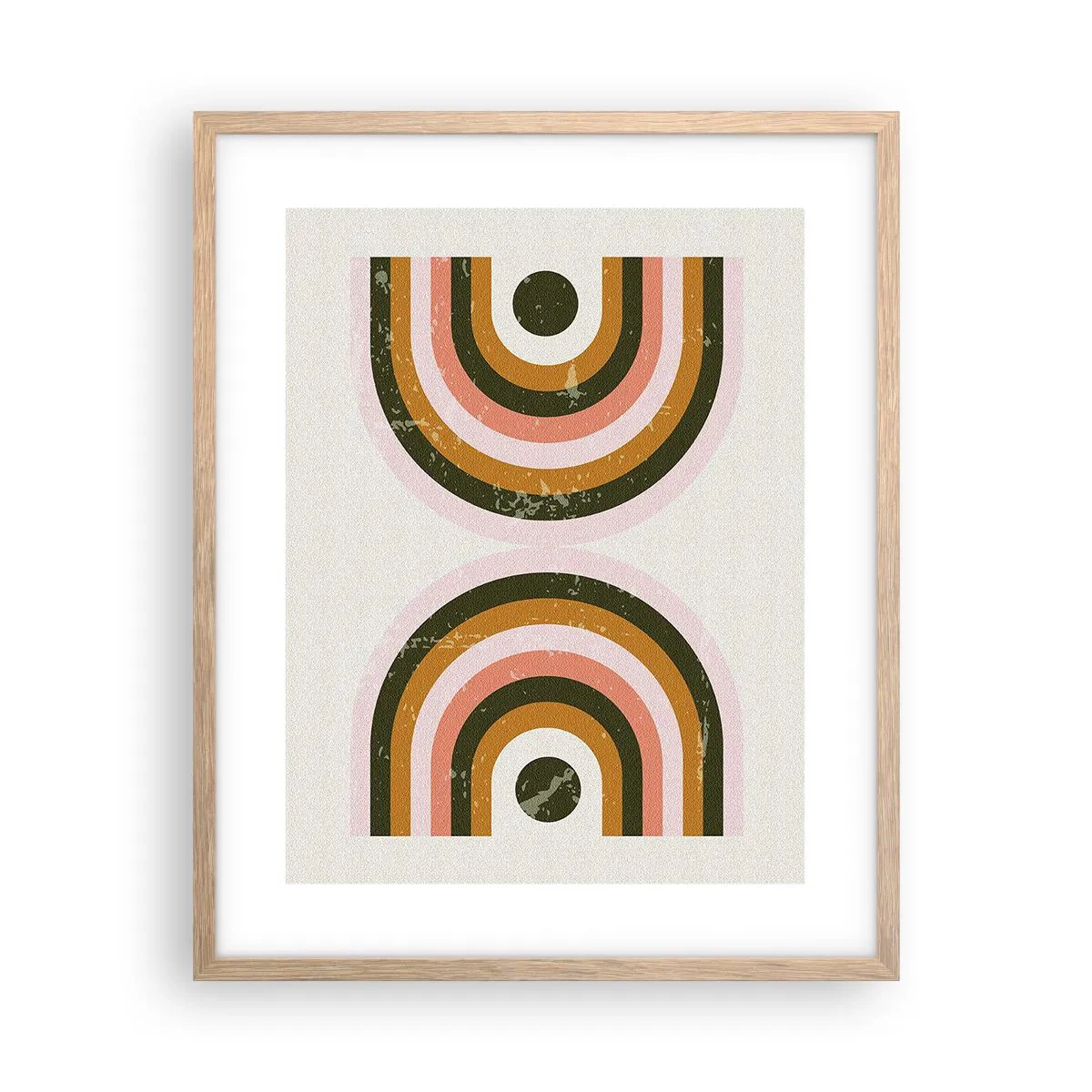 Affisch i ram av ljusek - Tvillingabstraktion - 40x50 cm