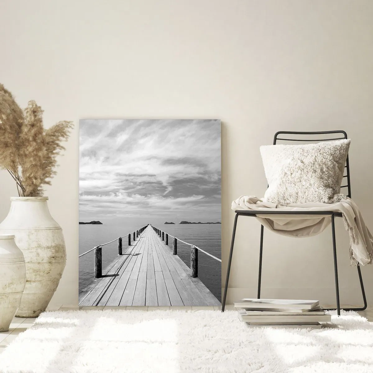 Glastavla - Bild på glas - Kanske en resa... - 70x100 cm