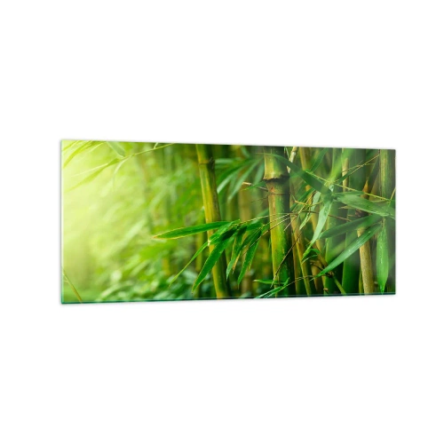 Glastavla - Bild på glas - Lär känna grönskan i sig - 120x50 cm