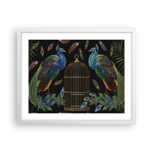 Affisch i vit ram - I kungliga kläder - 50x40 cm