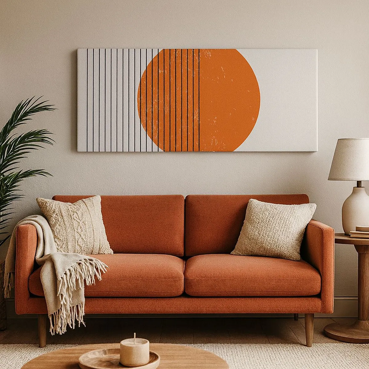 Canvastavla - Bild på duk - Alltid solen - 100x40 cm