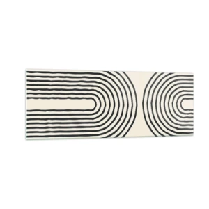 Glastavla - Bild på glas - Om en stund... - 140x50 cm