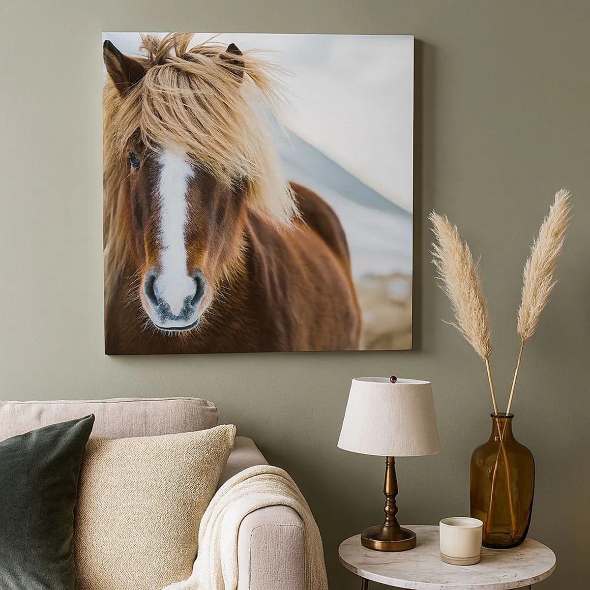 Canvastavla - Bild på duk - Känner du friheten? - 30x30 cm