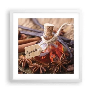 Affisch i vit ram - Mot kroppens och själens enighet - 40x40 cm