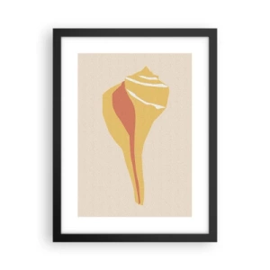 Affisch i svart ram - Organisk abstraktion - tillväxt - 30x40 cm