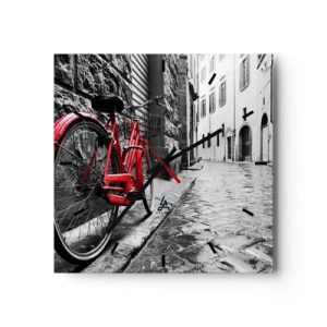 Väggklocka - Klocka på glas - Den riktiga skönheten åldras inte - 30x30 cm