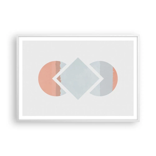 Affisch i vit ram - Situationen är klar - 100x70 cm