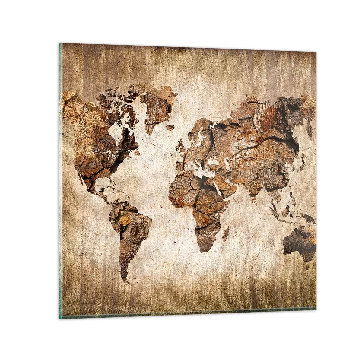 Glastavla - Bild på glas - Världsupptäckt - 50x50 cm