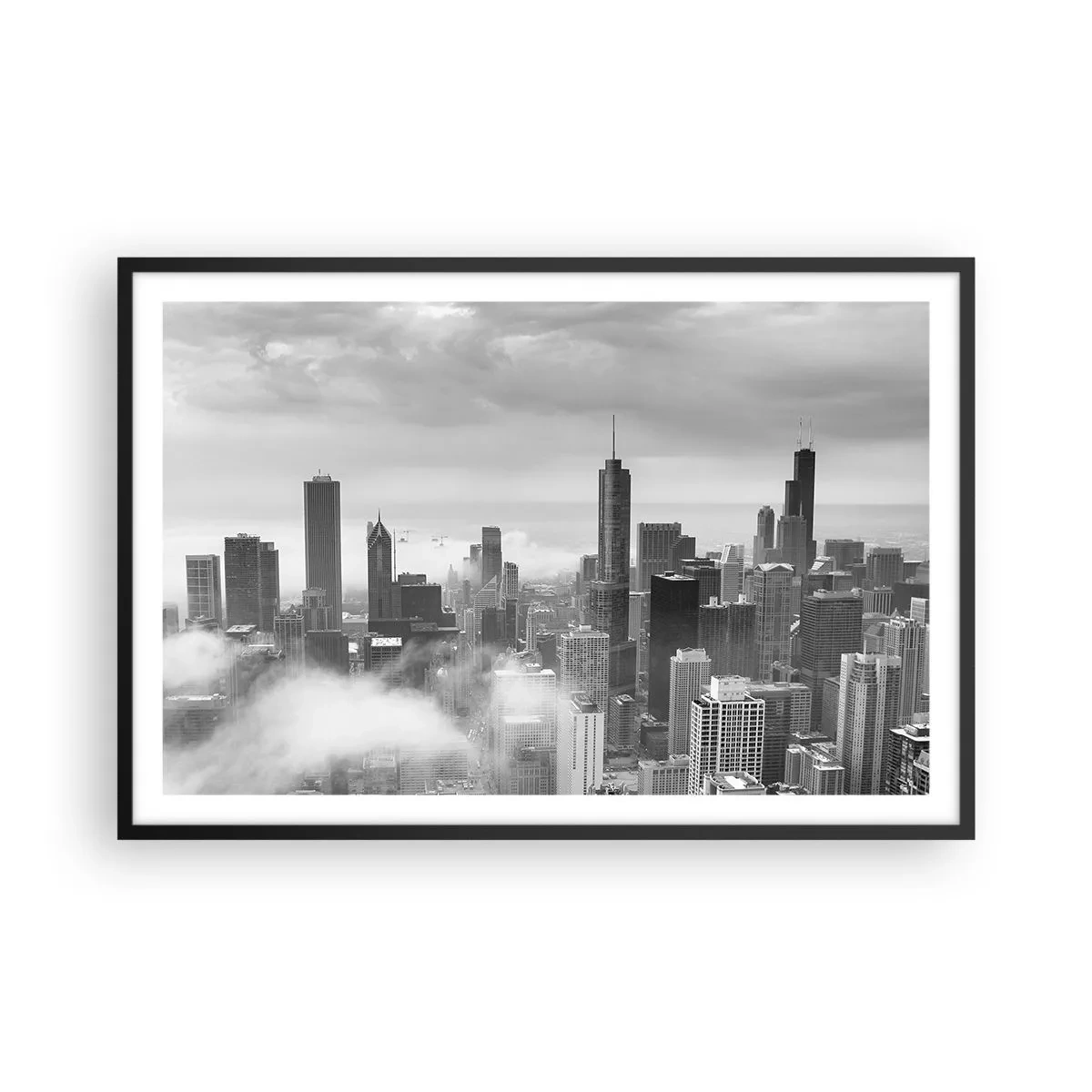 Affisch i svart ram - Amerikanskt landskap - 91x61 cm