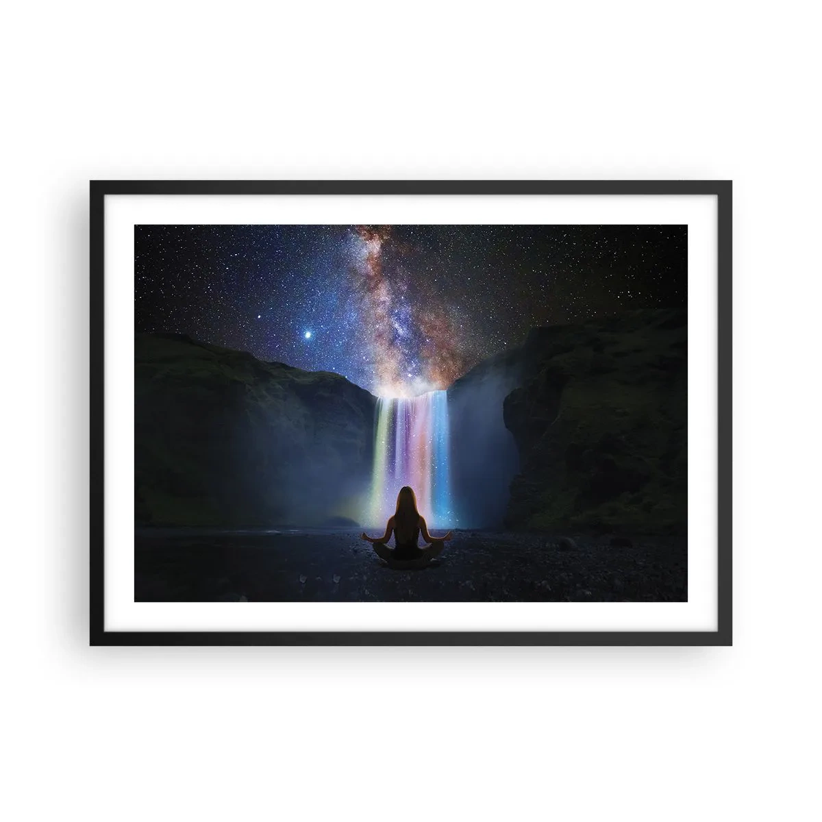 Affisch i svart ram - Absolut harmoni - 70x50 cm