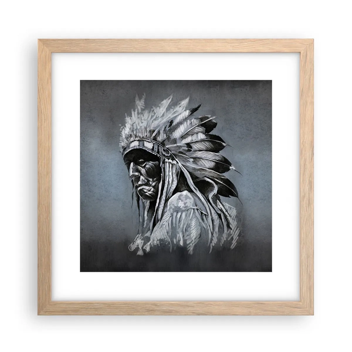 Affisch i ram av ljusek - Tillbaka till rötterna - 30x30 cm