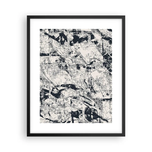 Affisch i svart ram - Motsatsernas interpenetration - 40x50 cm