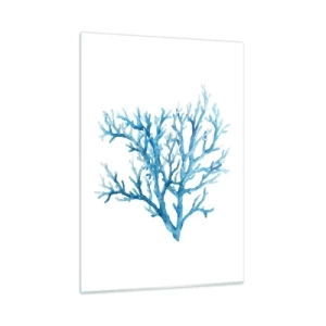 Glastavla - Bild på glas - Marin filigran - 50x70 cm