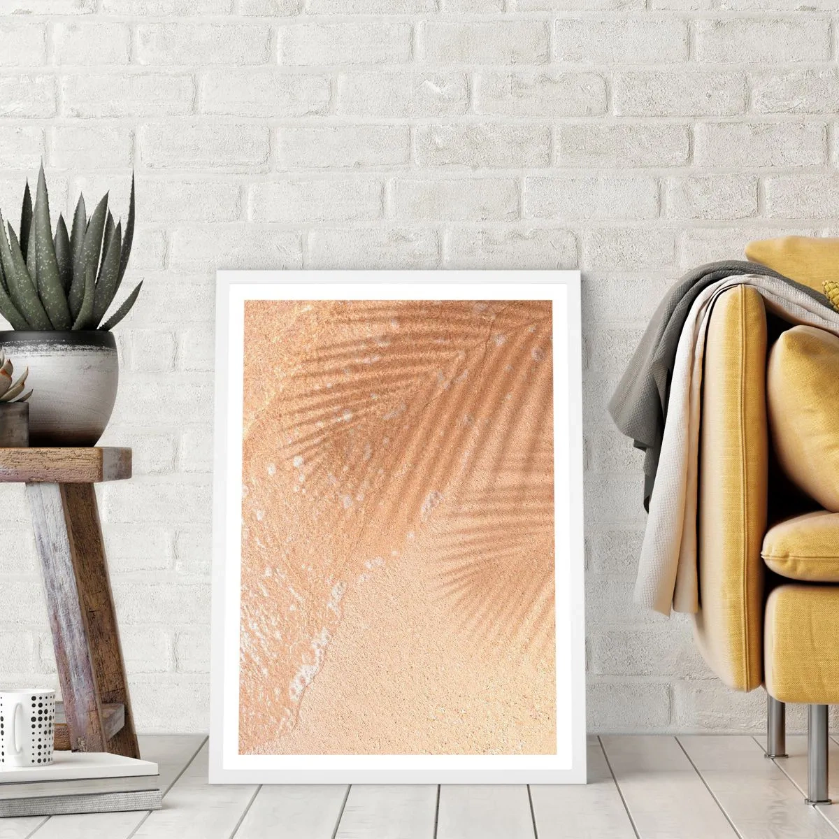 Affisch i vit ram - Heta sommarens skugga - 61x91 cm