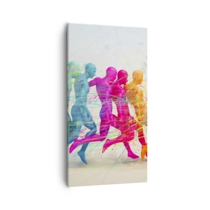 Canvastavla - Bild på duk - Rörelsens harmoni - 55x100 cm