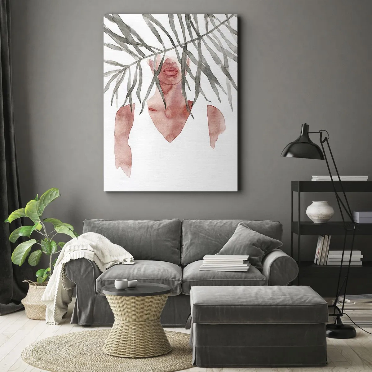 Canvastavla - Bild på duk - Tropikens dam - 70x100 cm