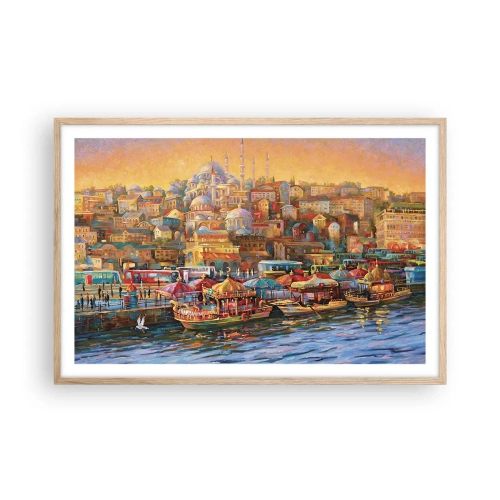 Affisch i ram av ljusek - Istanbul-berättelse - 91x61 cm