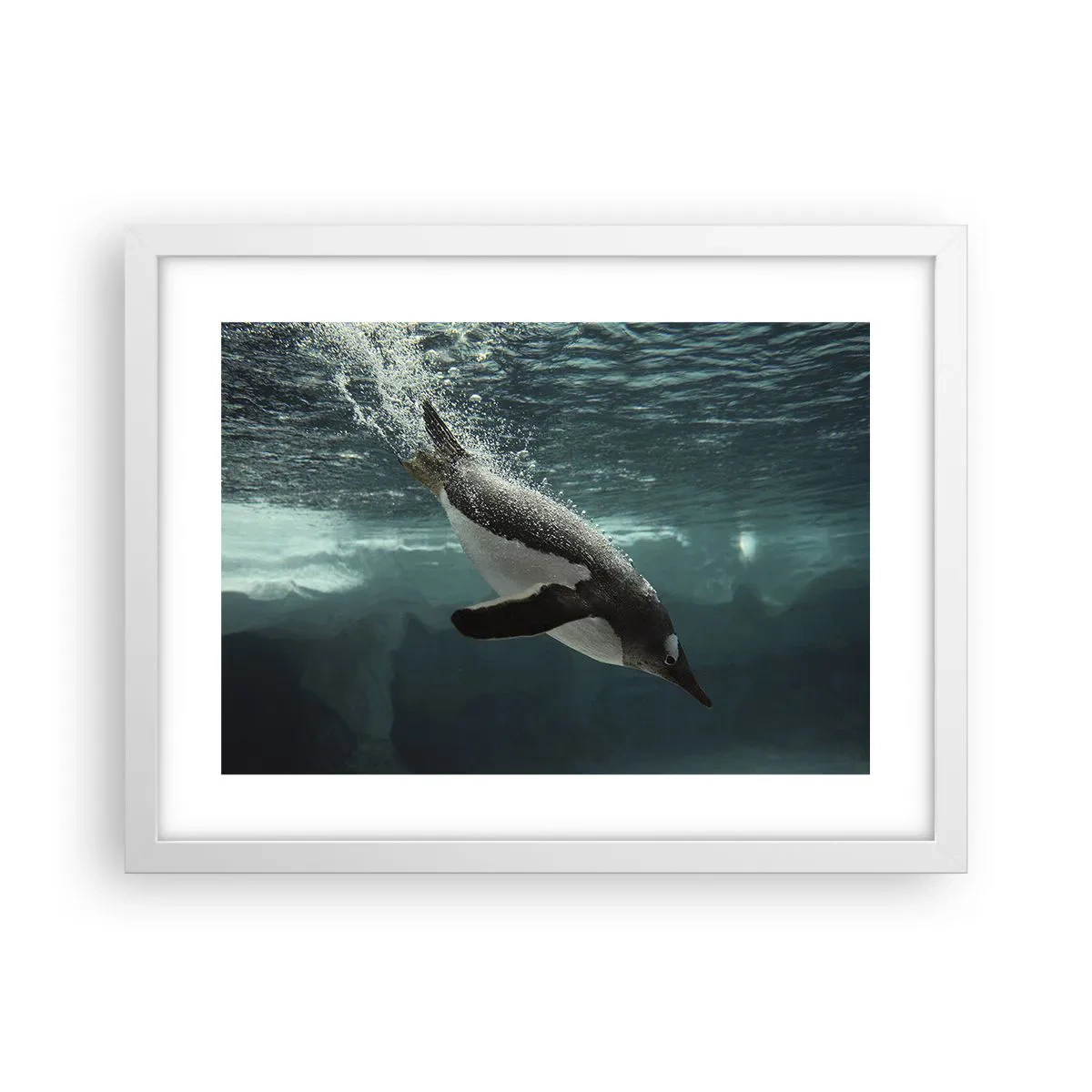 Affisch i vit ram - Välkommen till min värld - 40x30 cm