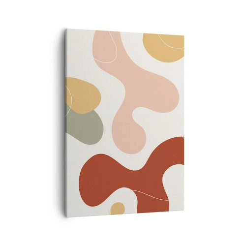 Canvastavla - Bild på duk - Ornamental zig-zack? - 50x70 cm