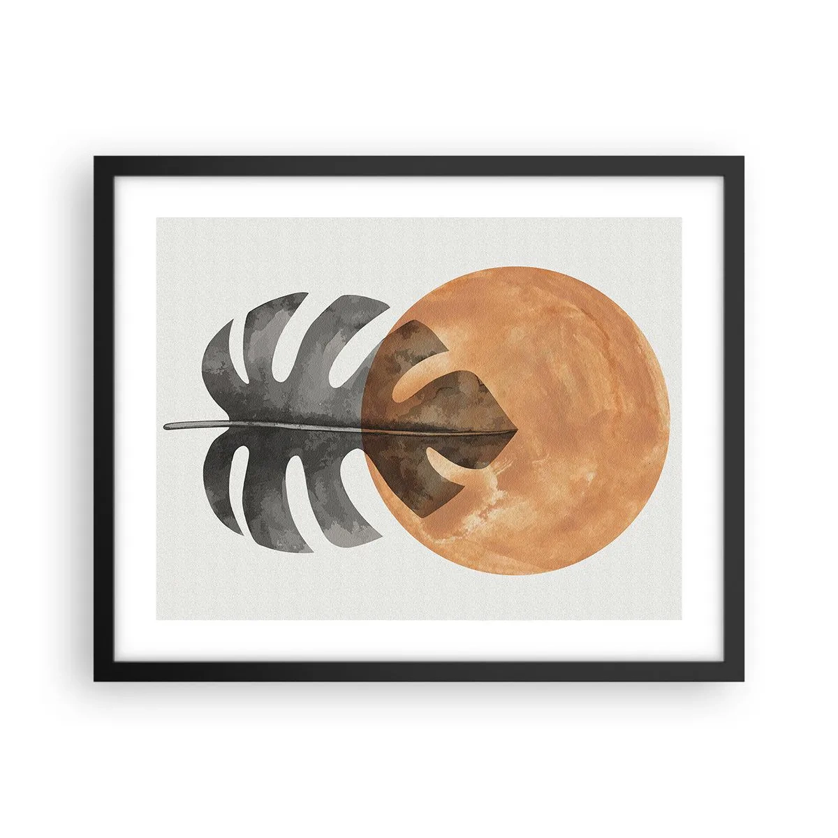 Affisch i svart ram - Alltid solen - 50x40 cm