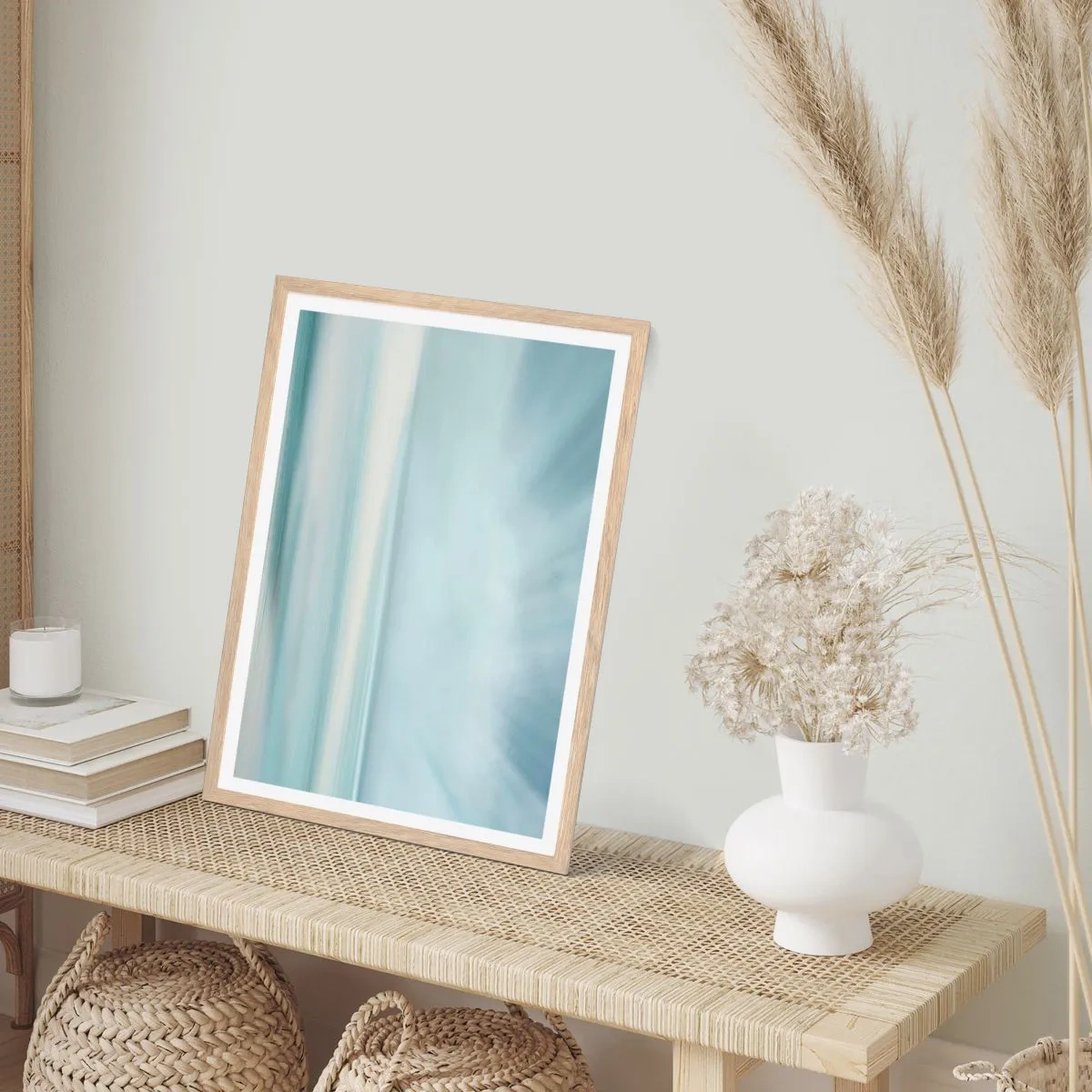 Affisch i ram av ljusek - Fred hela vägen till horisonten - 40x50 cm